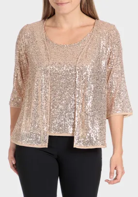 Fauz Twinset With Sequins