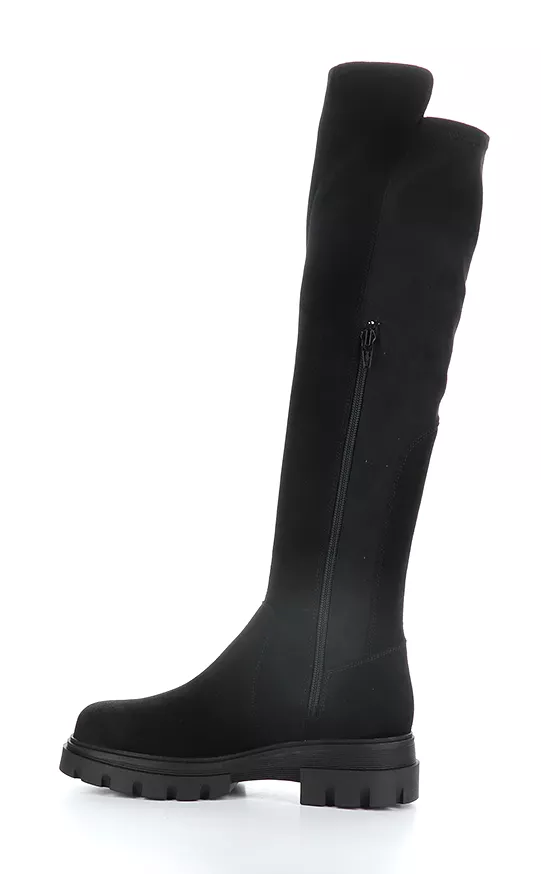 FIFTH Suede Black Elasticated Boots