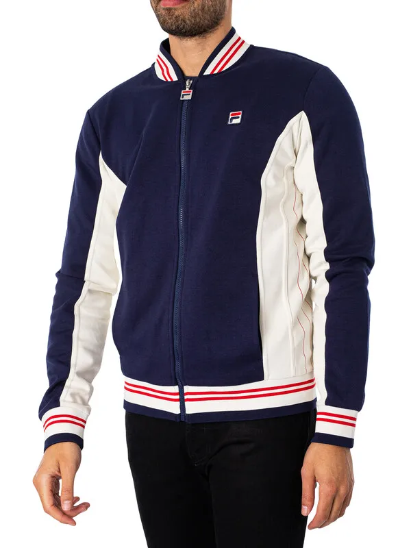 Fila Settanta Track Jacket - Peacoat/Gardenia/Chinese Red