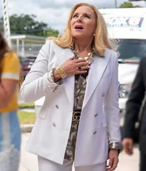 Filthy Rich 2020 Margaret Monreaux White Peacoat | Abbraci