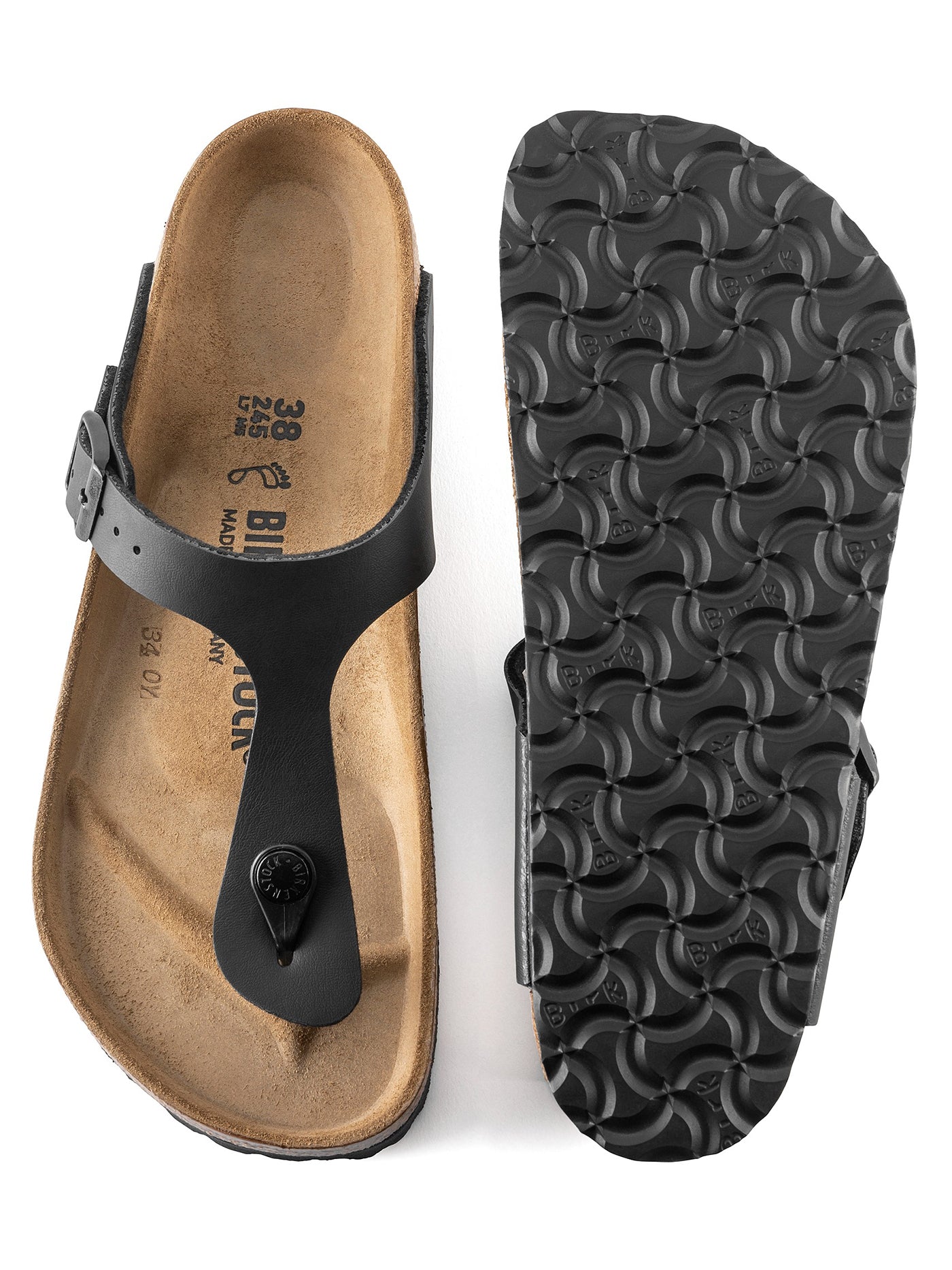 Gizeh Birko-Flor N Black Sandals