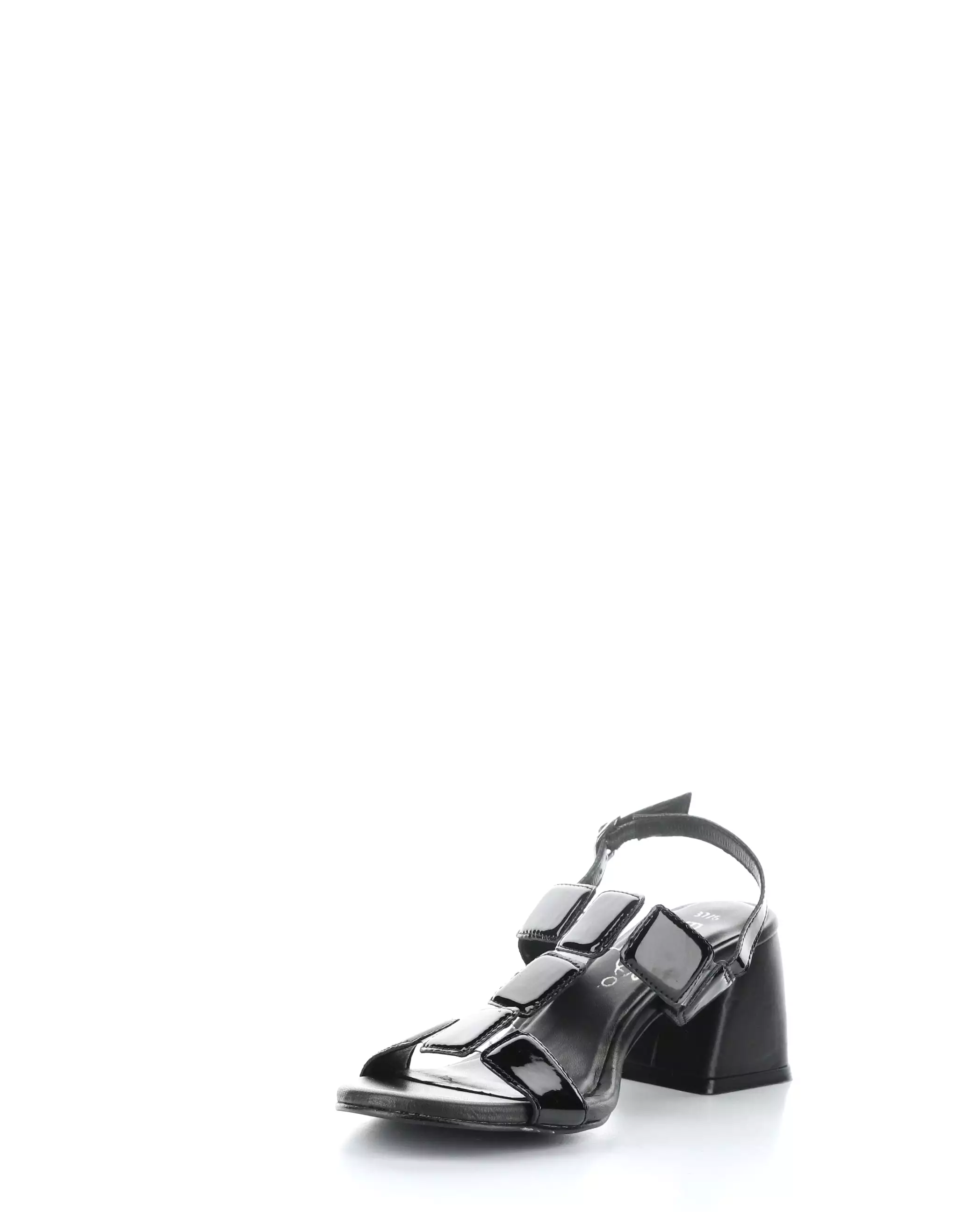 GLOW BLACK Buckle Sandals