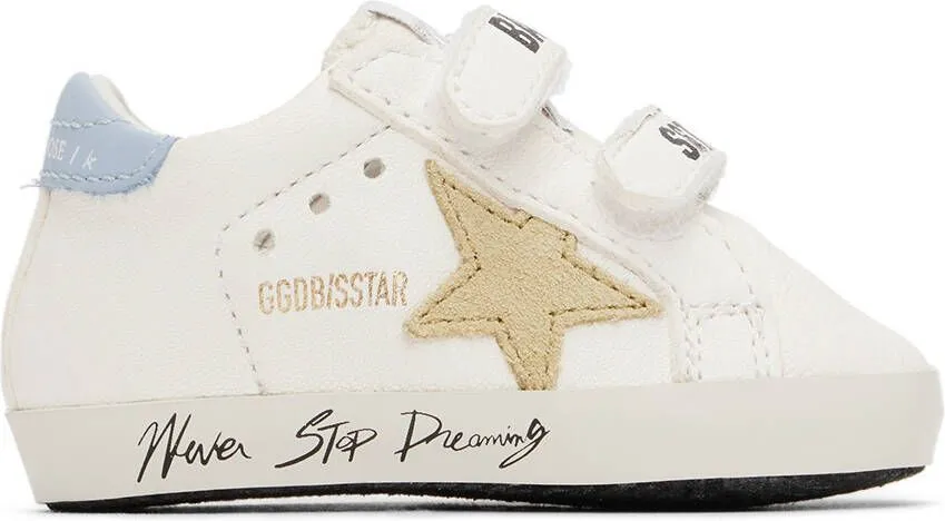 Golden Goose Baby White School Sneakers