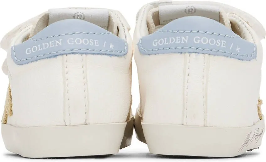 Golden Goose Baby White School Sneakers