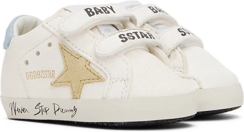 Golden Goose Baby White School Sneakers