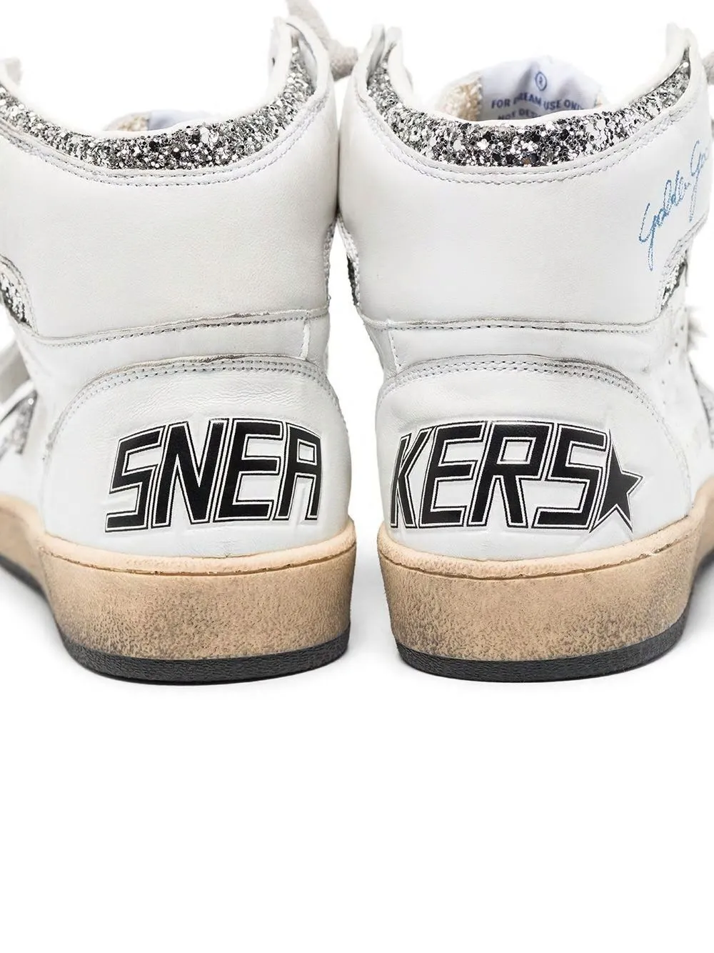 GOLDEN GOOSE Celestial Sparkle Leather Sneakers