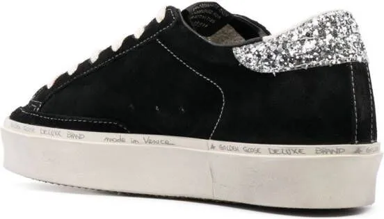 Golden Goose Hi Star glitter suede sneakers Black