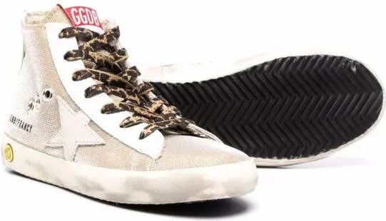 Golden Goose Kids Francy checkered glitter sneakers