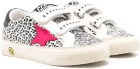 Golden Goose Kids May glitter-detail sneakers White