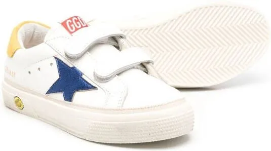 Golden Goose Kids May touch-strap low-top sneakers White