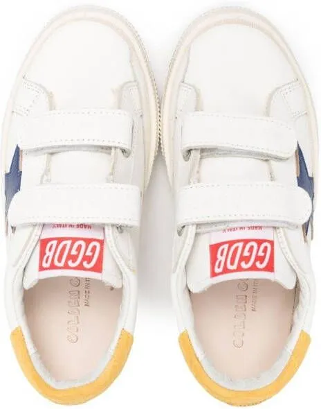 Golden Goose Kids May touch-strap low-top sneakers White