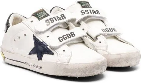 Golden Goose Kids Old School touch-strap sneakers Neutrals