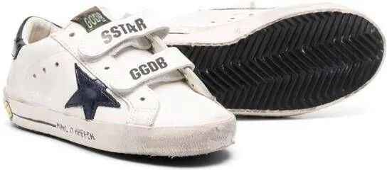 Golden Goose Kids Old School touch-strap sneakers Neutrals