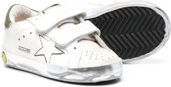 Golden Goose Kids Sstar touch-strap sneakers White