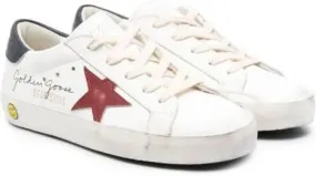 Golden Goose Kids star-patch lace-up sneakers White