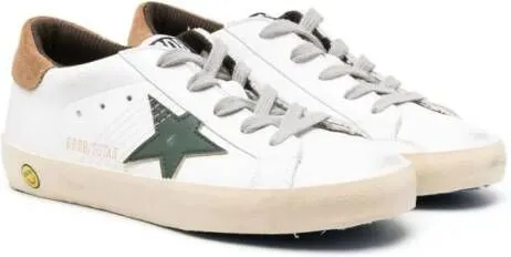 Golden Goose Kids Super Star lace-up sneakers White