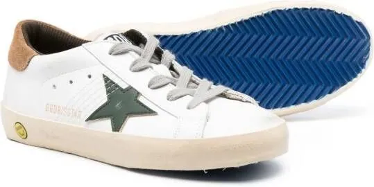 Golden Goose Kids Super Star lace-up sneakers White