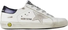 Golden Goose Kids White & Navy Super-Star Classic Sneakers