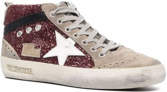 Golden Goose Mid Star high-top sneakers Red