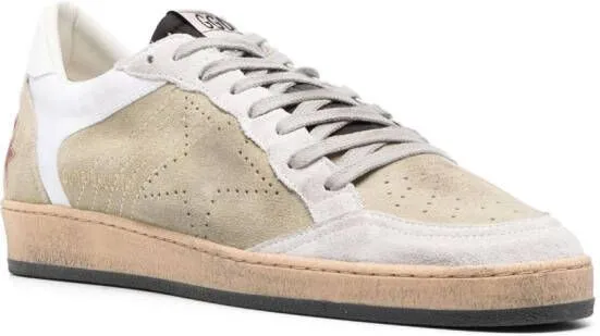 Golden Goose multi-panel lace-up sneakers Neutrals