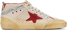 Golden Goose Off-White Mid Star Sneakers