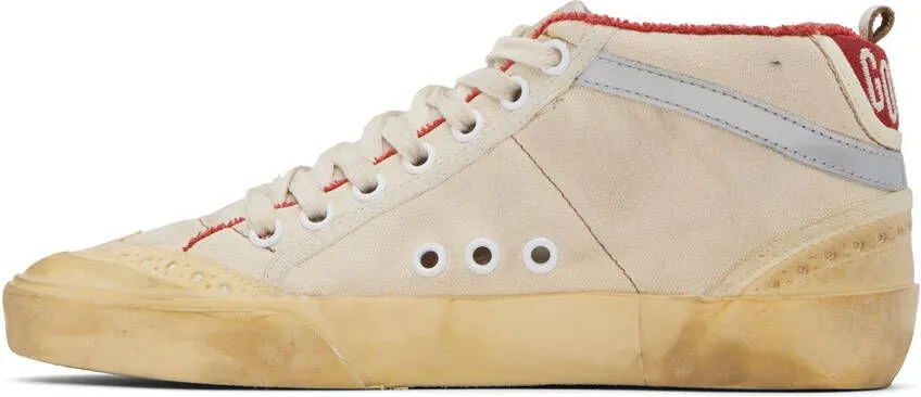 Golden Goose Off-White Mid Star Sneakers