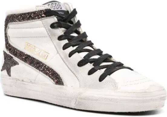 Golden Goose Slide sequin-embellished sneakers White