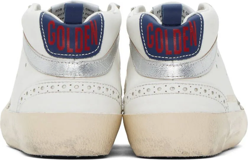 Golden Goose SSENSE Exclusive Off-White Mid Star Sneakers