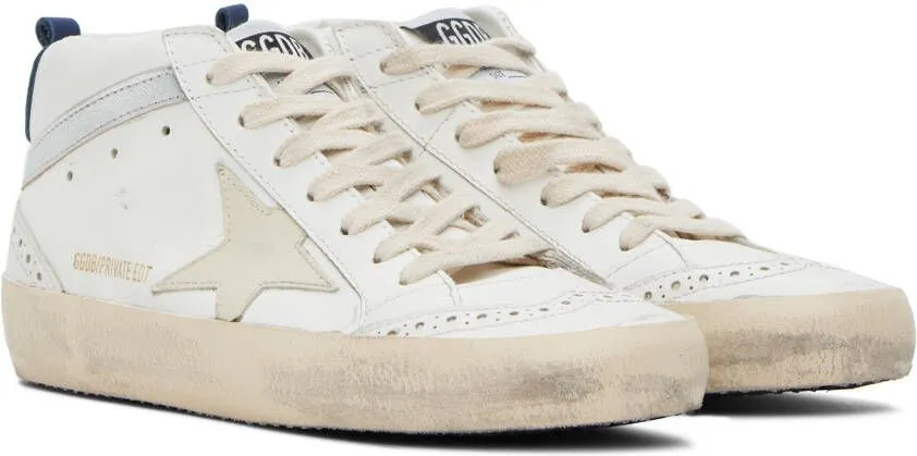 Golden Goose SSENSE Exclusive Off-White Mid Star Sneakers