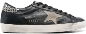 Golden Goose star-patch lace-up sneakers Black