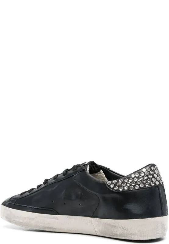 Golden Goose star-patch lace-up sneakers Black