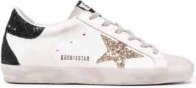 Golden Goose star-patch lace-up sneakers White