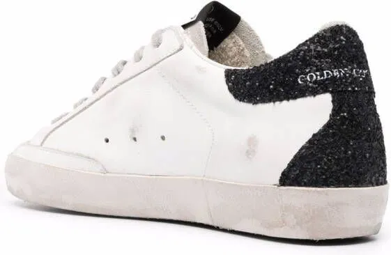 Golden Goose star-patch lace-up sneakers White