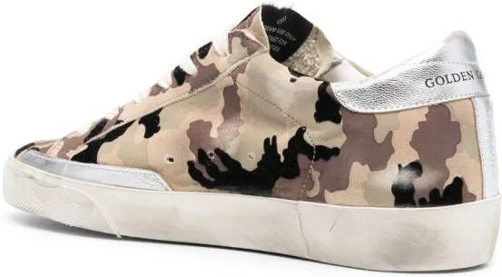 Golden Goose Superstar camouflage low-top sneakers Green