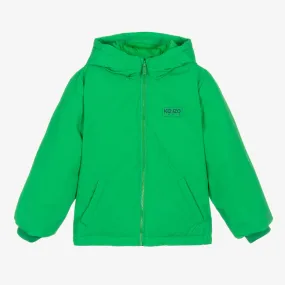 Green Down Puffer Jacket