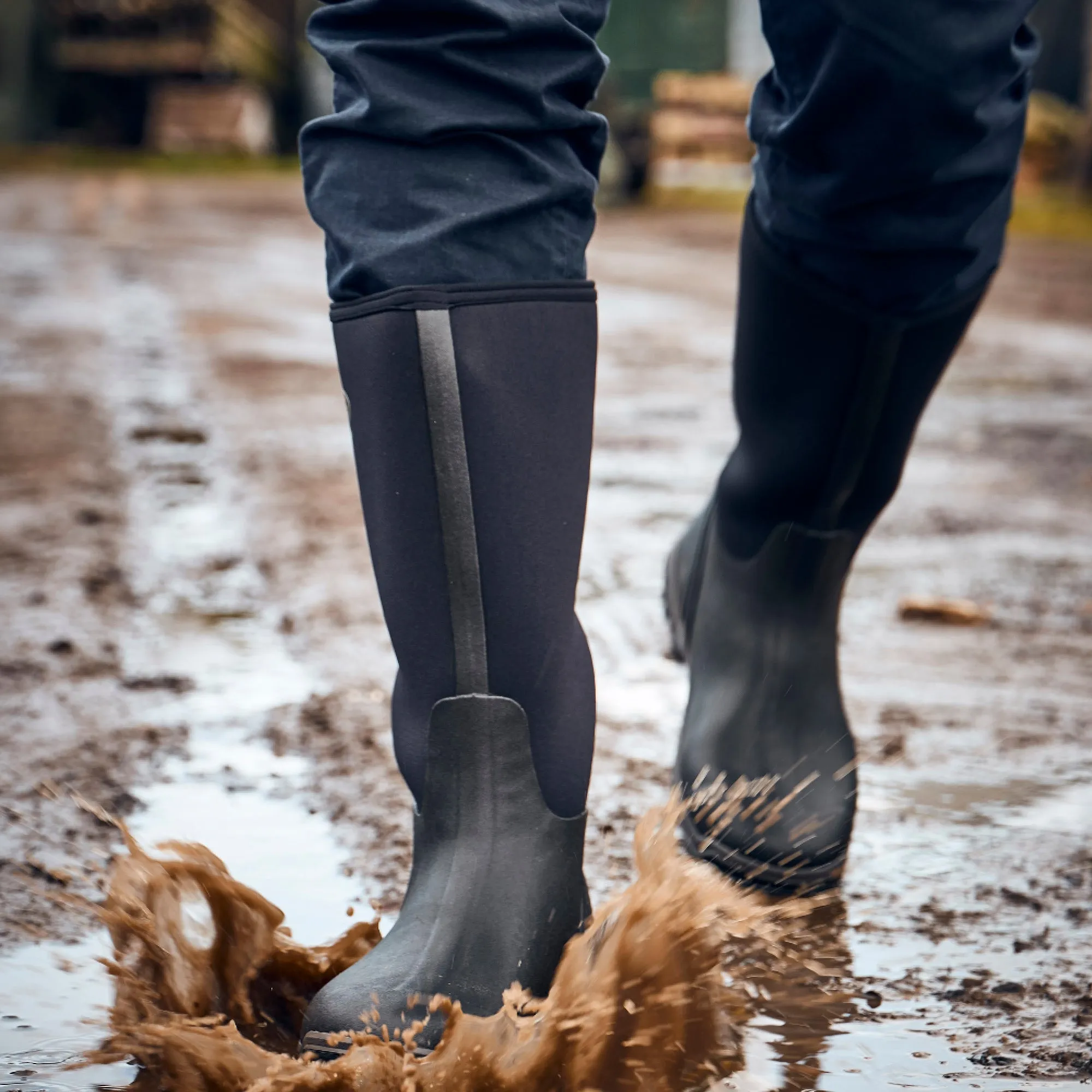 Grubs Boots Frostline Unisex Classic Wellies - Black