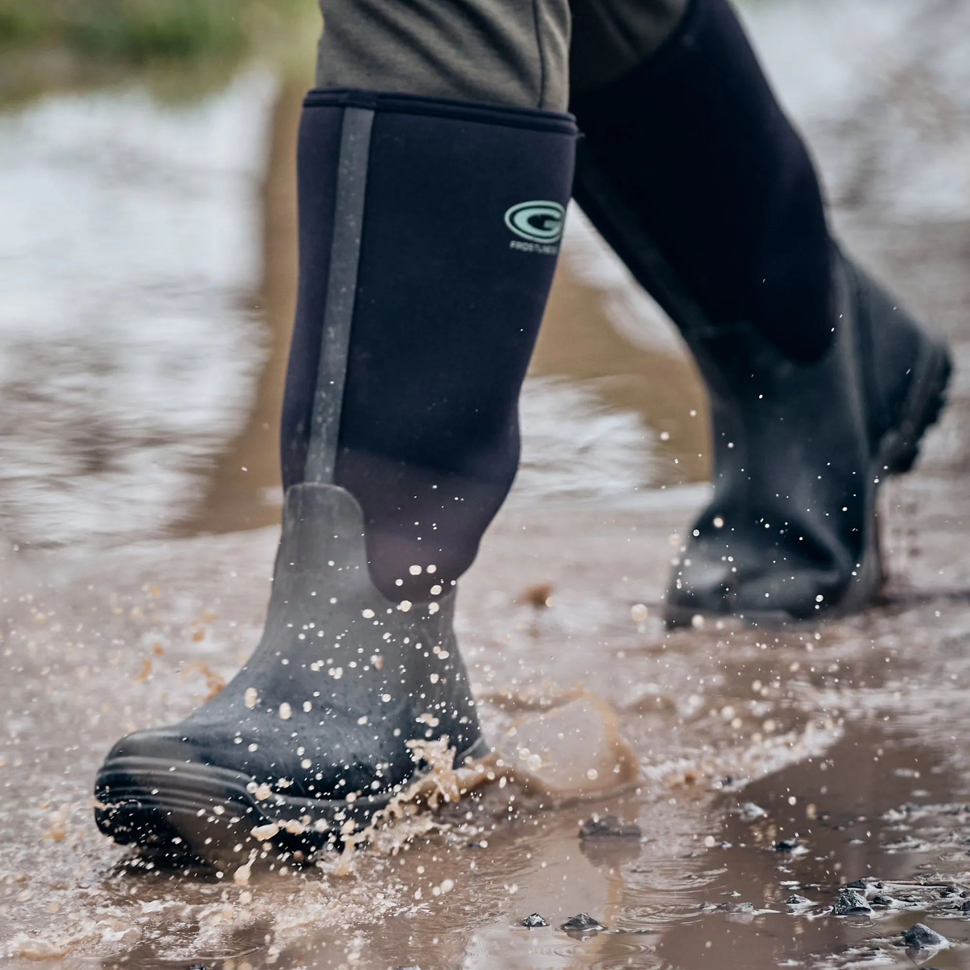 Grubs Boots Frostline Unisex Classic Wellies - Black