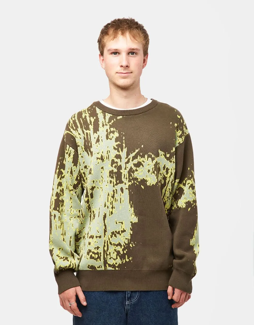 GX1000 Forest Jaquard Knit Sweater - Brown