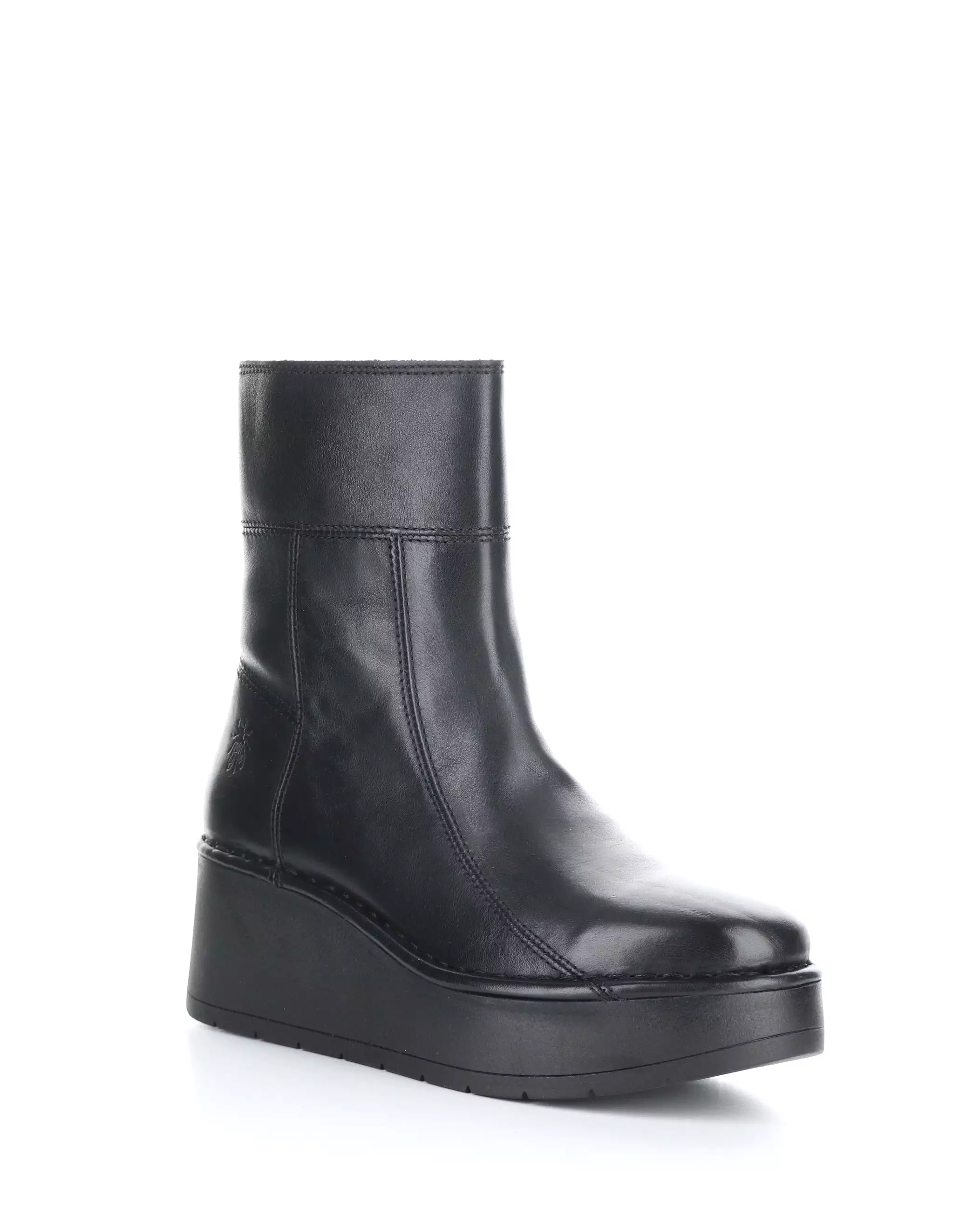 HANN248FLY 000 BLACK Round Toe Boots