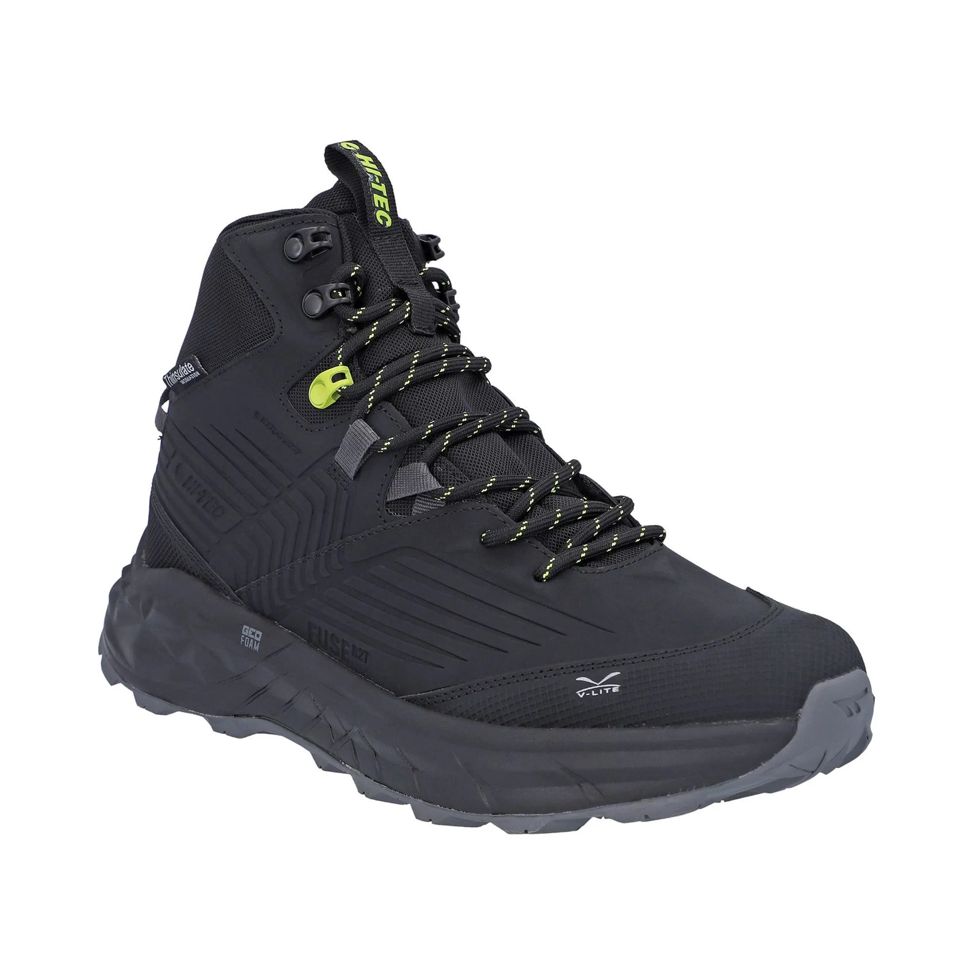 Hi-Tec Fuse Trek Mid Mens Hiking Boots - Black