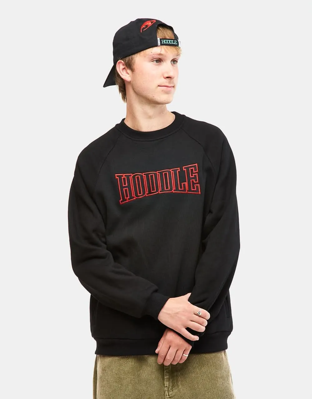 Hoddle Satellite Crewneck Sweater - Black