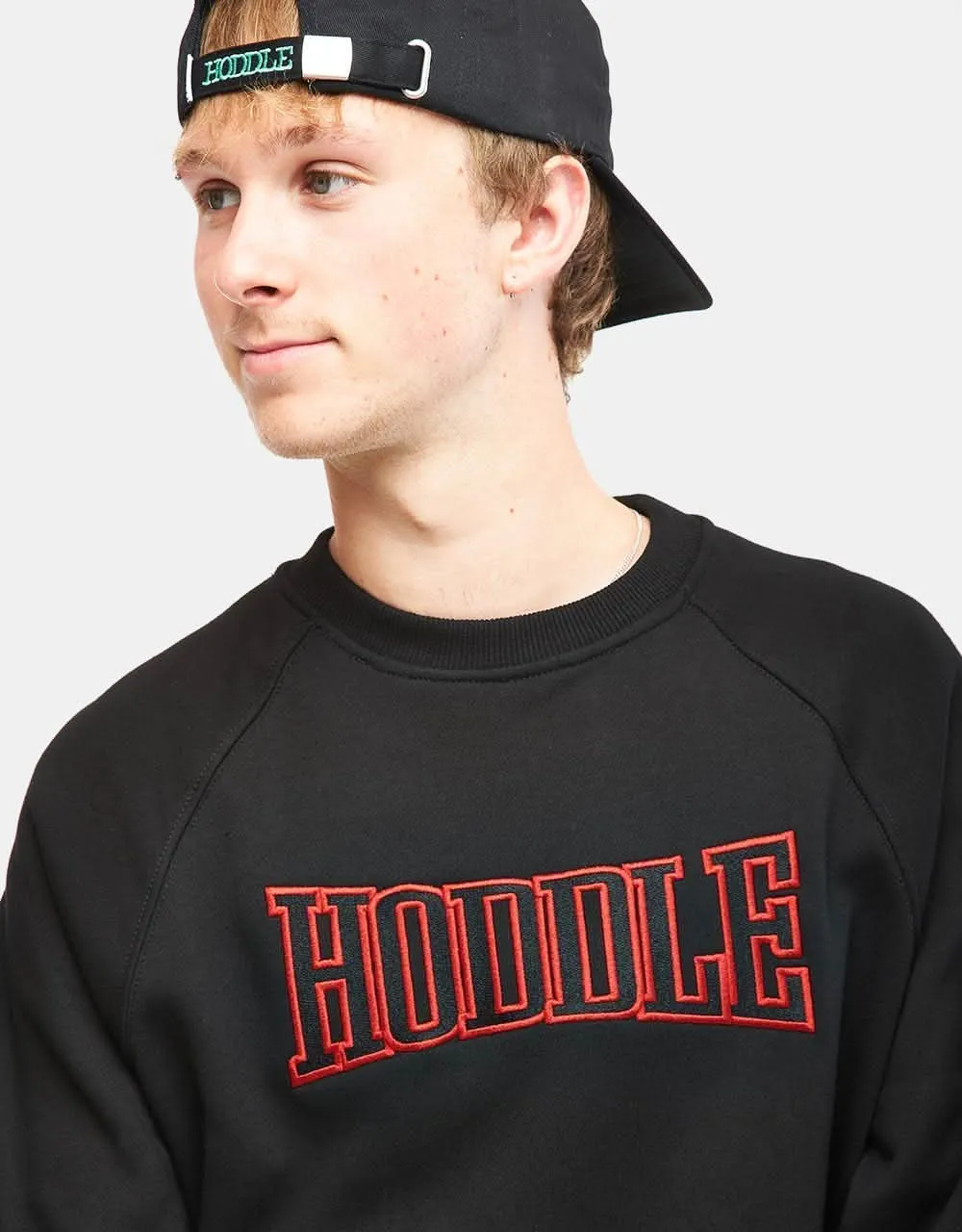 Hoddle Satellite Crewneck Sweater - Black