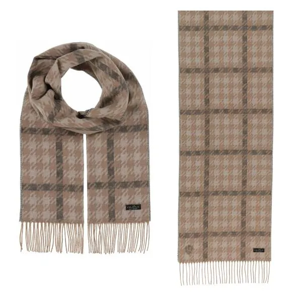 Houndstooth Check Cashmink Scarf