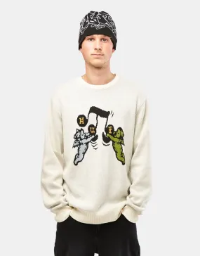 HUF Song Intarsia Sweater - Linen