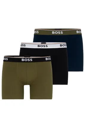 Hugo Boss 3-pack Stretch Cotton Boxers Army