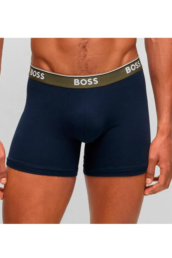 Hugo Boss 3-pack Stretch Cotton Boxers Army