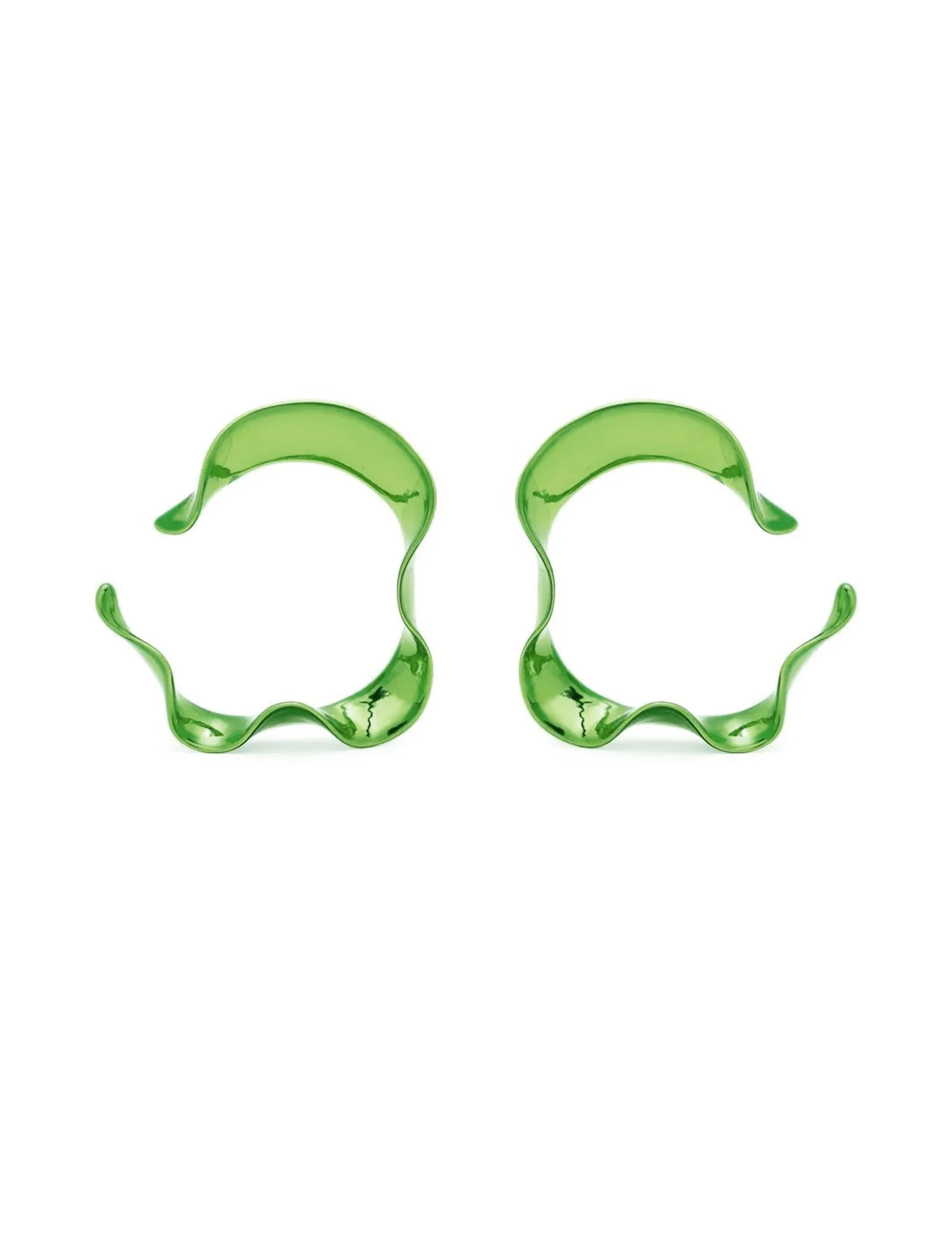 Hugo Kreit Slime Green Swell Ear Hoops