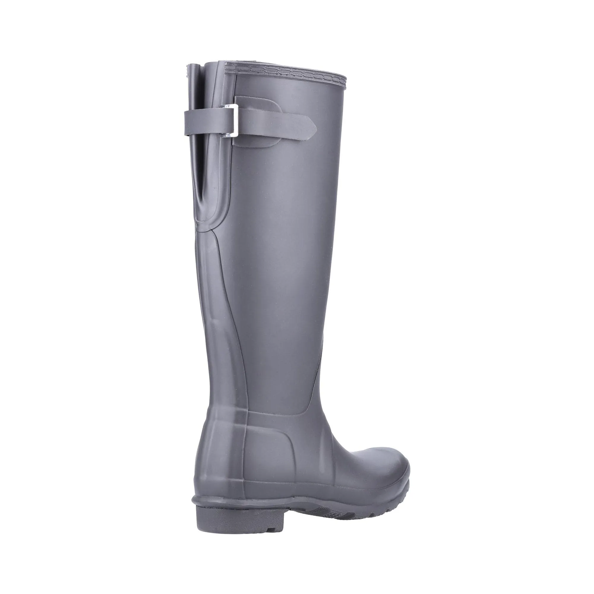 Hunter Original Tall Back Adjustable Womens Wellington Boots - Black