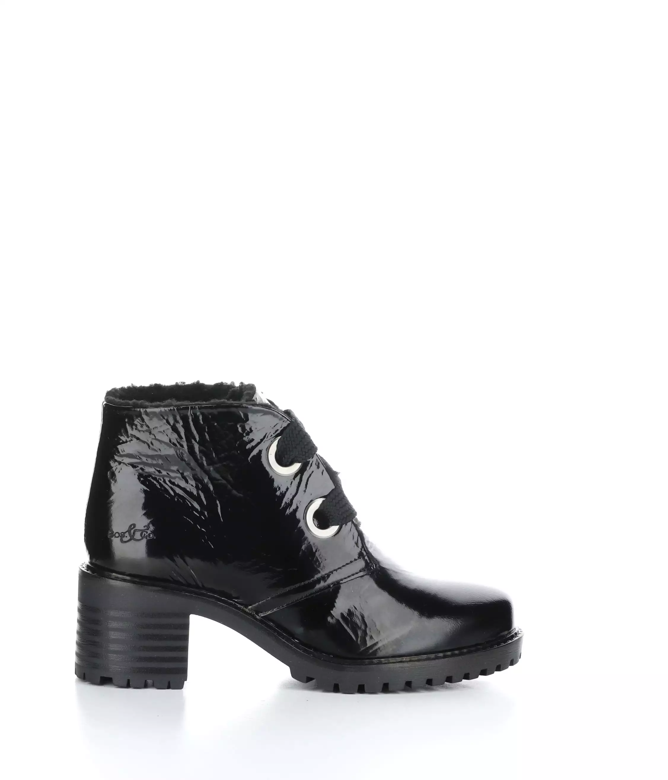 INDEX BLACK Round Toe Boots