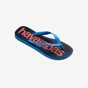 Infradito Havaianas Bambino Top Logomania 2 Turquoise Ciabatte in gomma mare piscina E2023